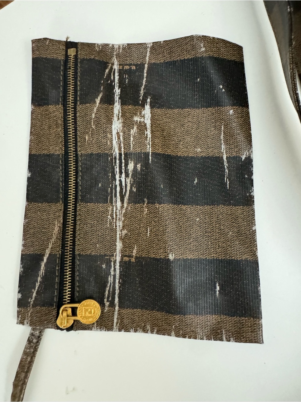 Authentic Vintage Fendi Pequin Tote Bag 43325960059 Made In Italy - Picture 10 of 16